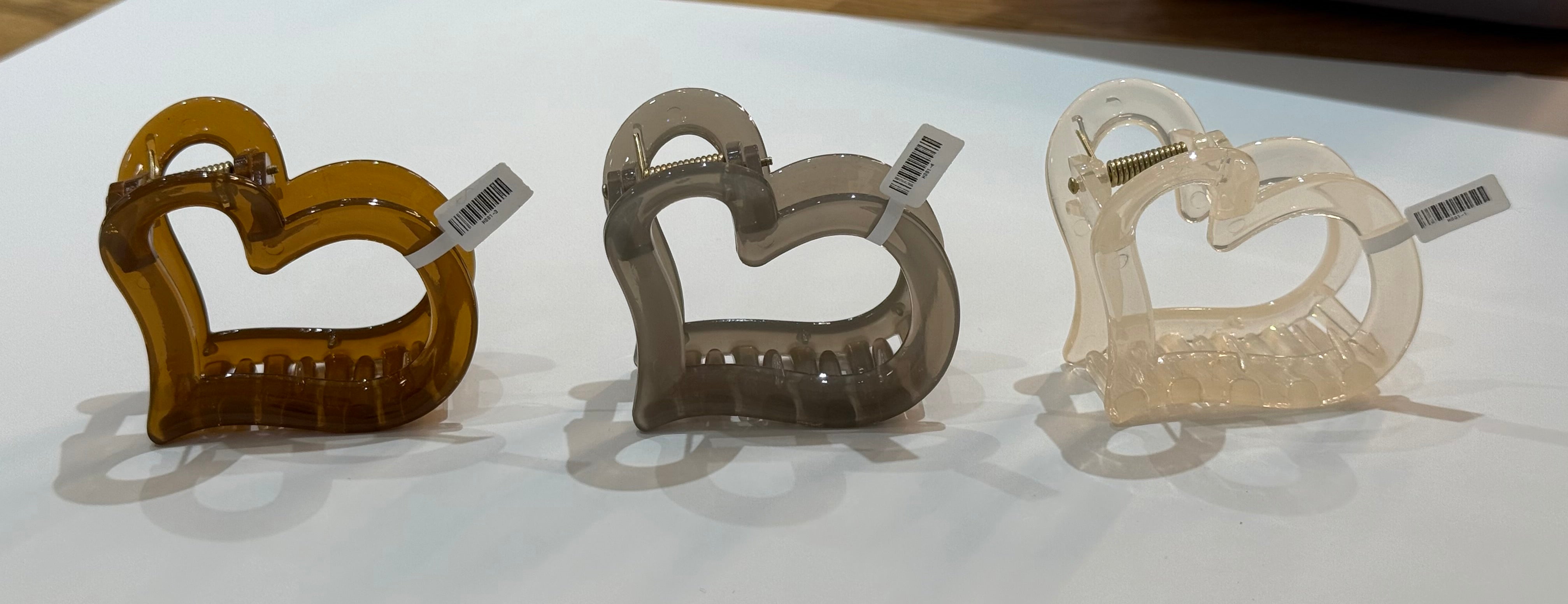 Heart hair clip h060