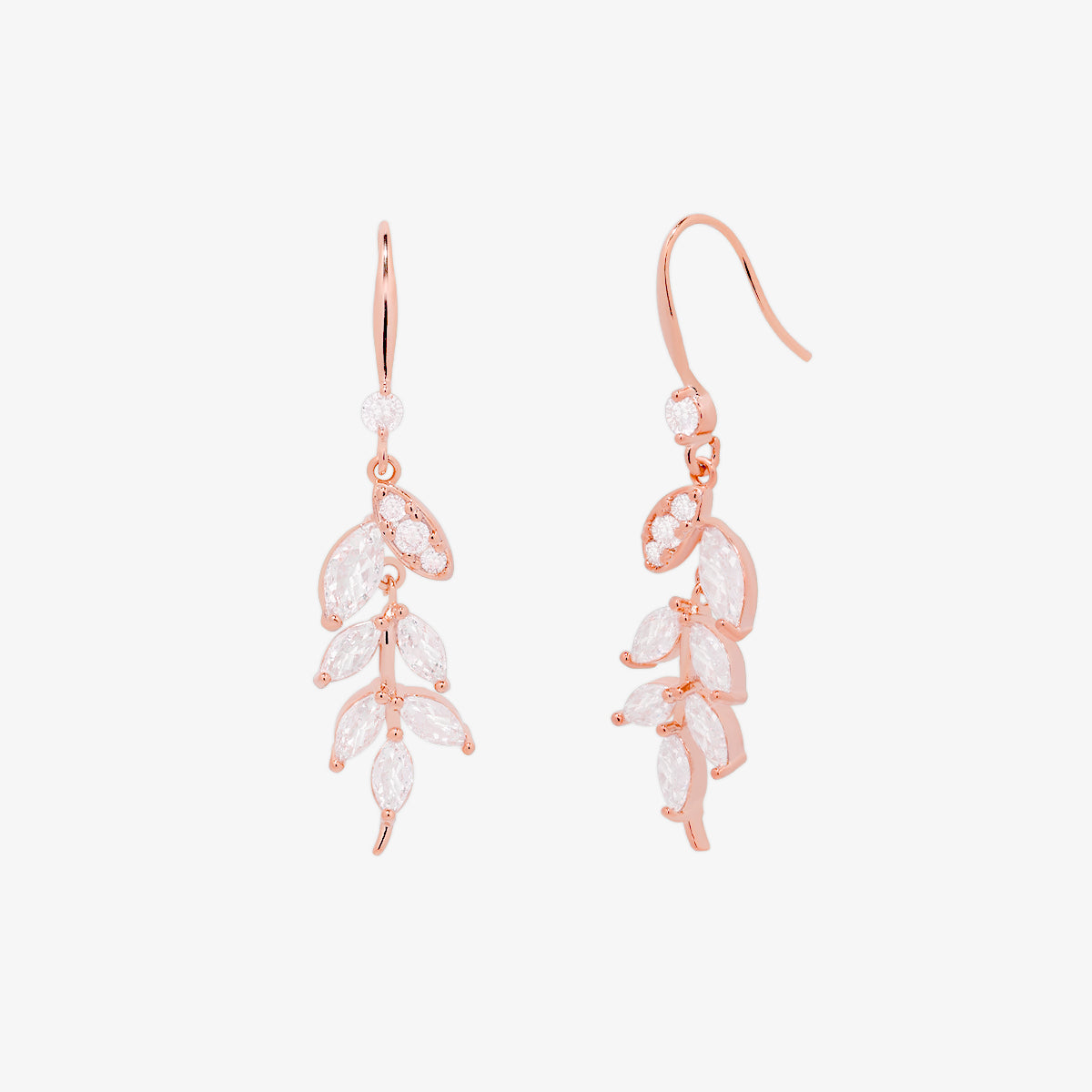 Vine drop hook earrings