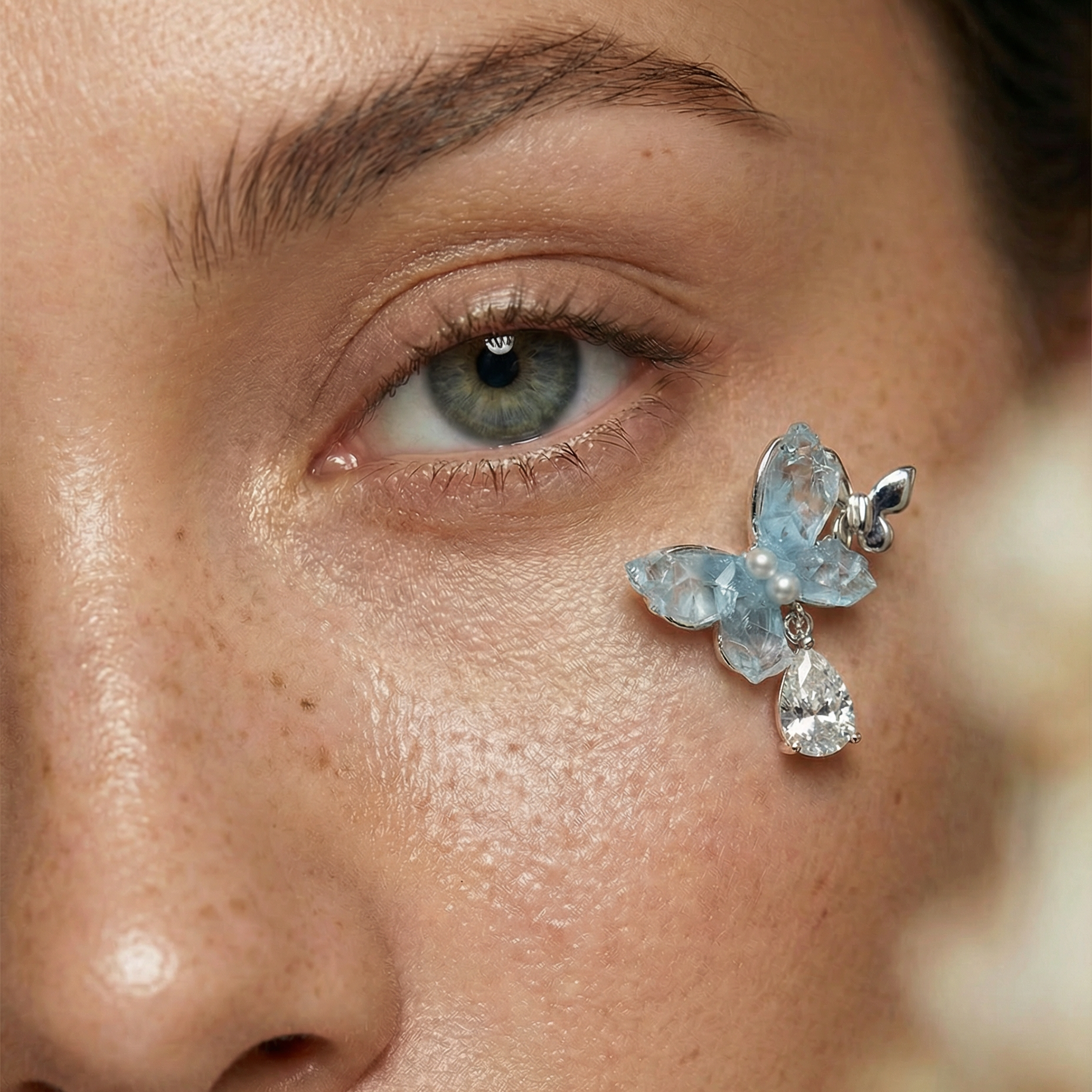 Aurora Butterfly Drop Earrings