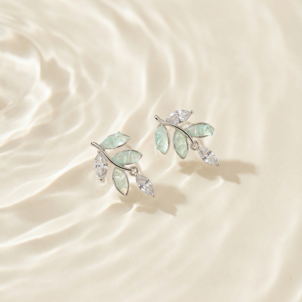 Verdant Marquise Cascade Earrings