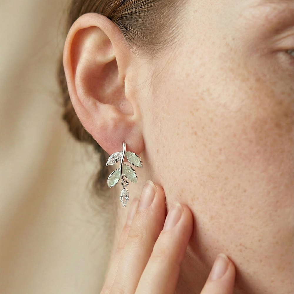 Verdant Marquise Cascade Earrings