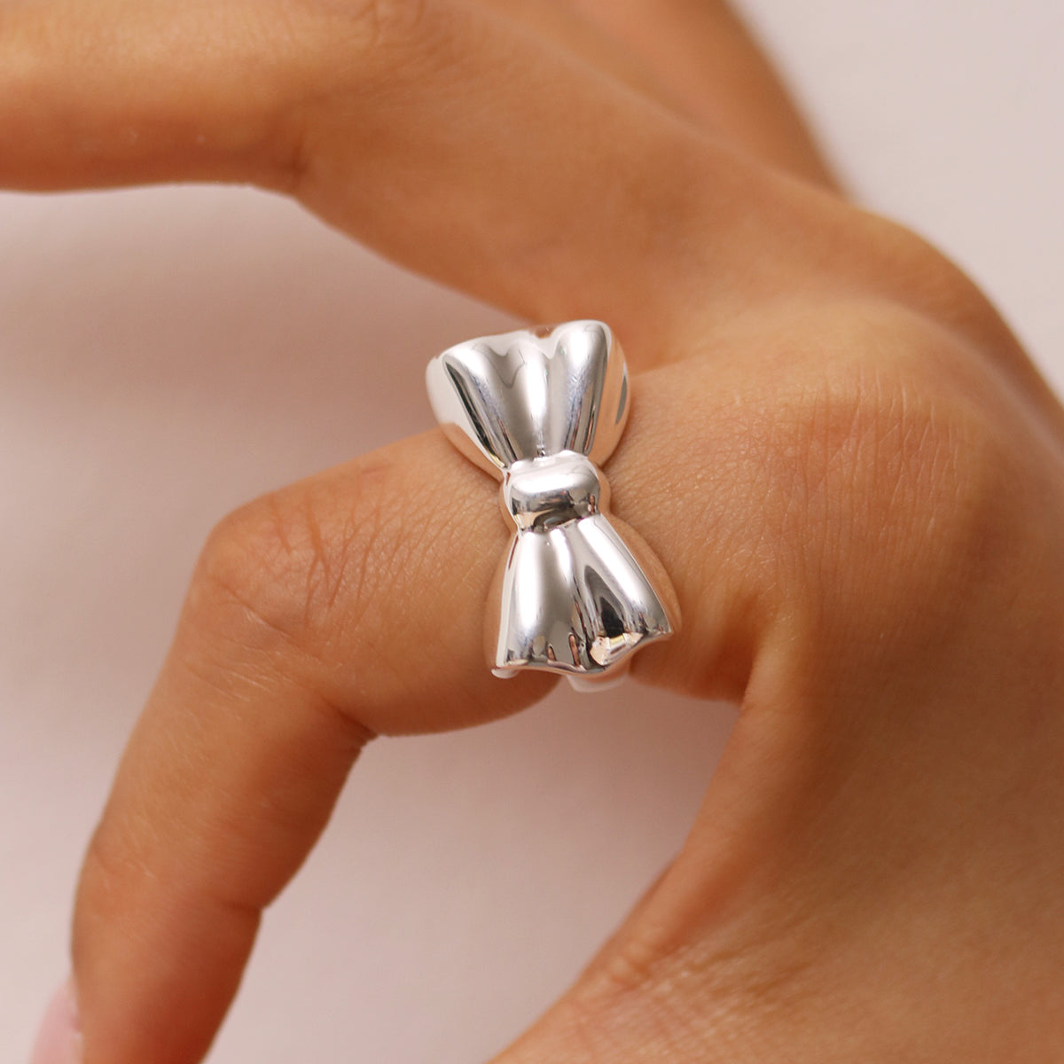 Big Bow Ring featuring a bold and elegant design with a large bow, crafted with precision to elevate any outfit and make a statement.