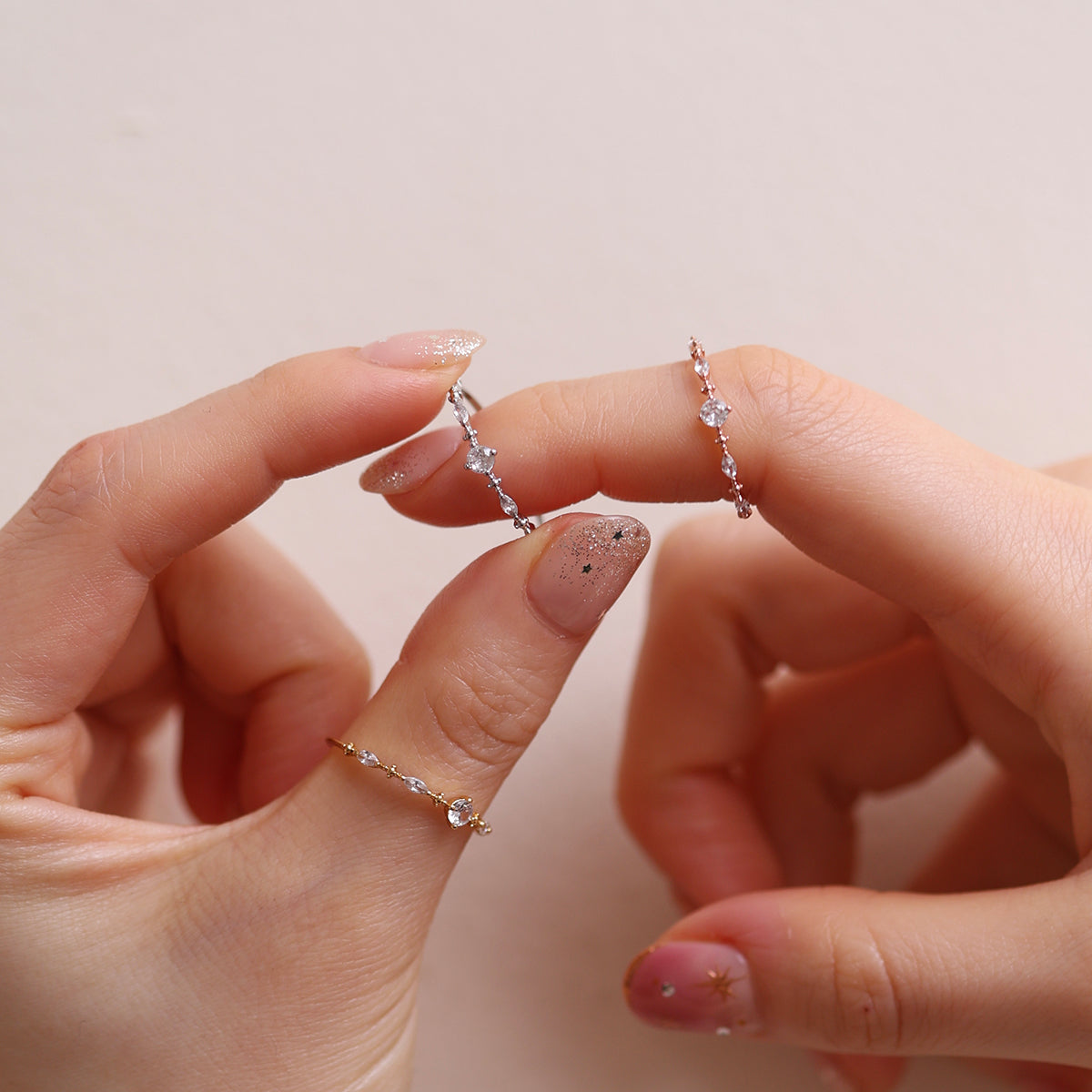 Little Cubic Ring crafted with premium materials, featuring a sleek cubic design that adds modern elegance to any outfit.