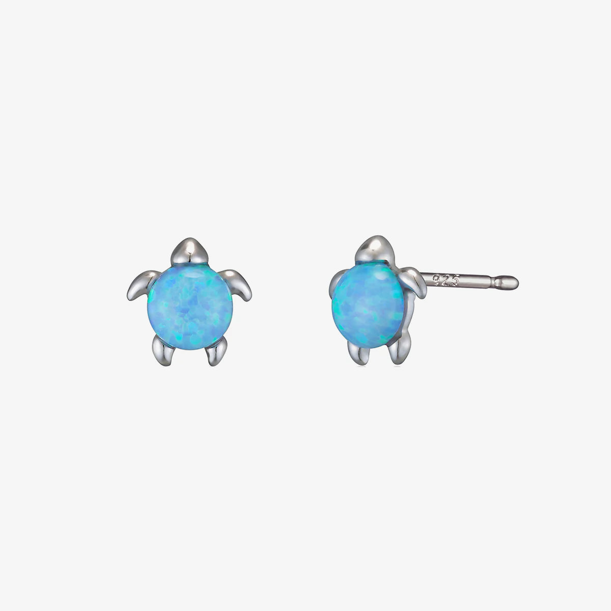Opal turtle earrings