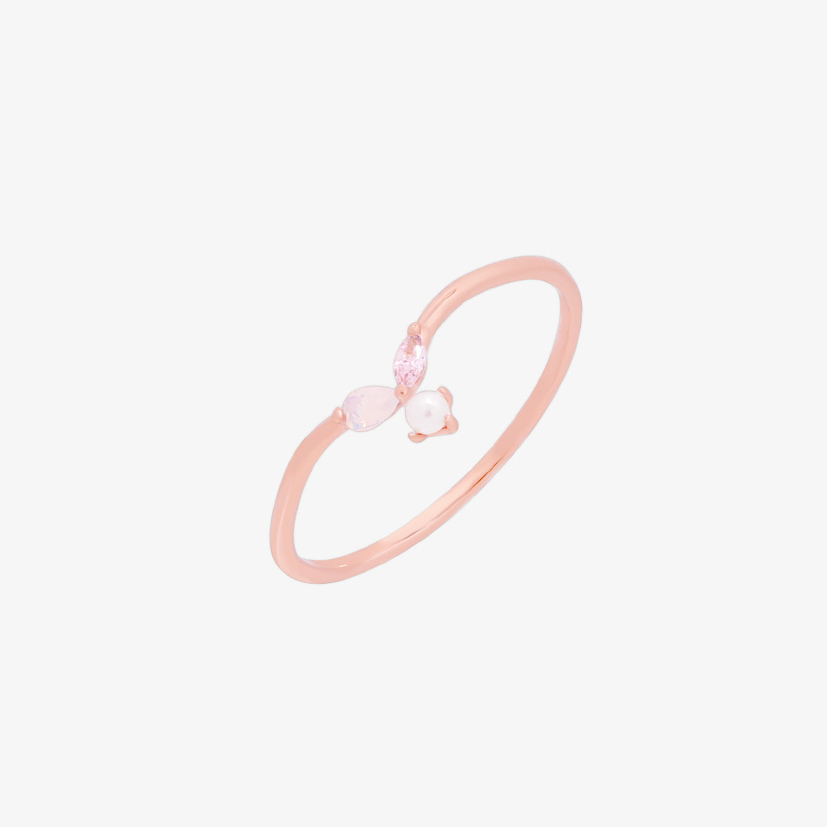 Pearl Pink Gemstone Ring featuring a beautiful pink gemstone, expertly crafted with high-quality materials for a timeless and elegant look.