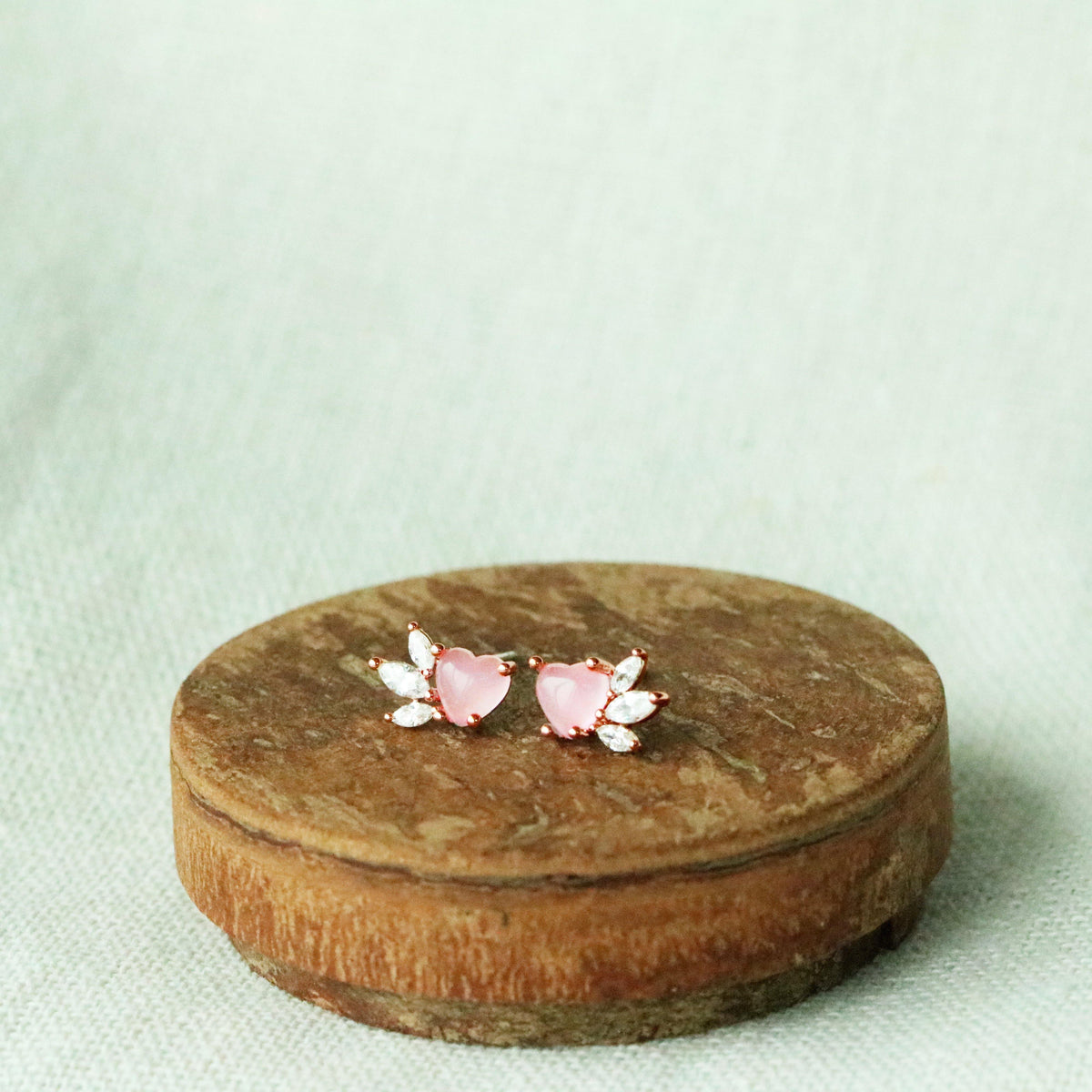 Angelic heart wing earrings - NABILONDON