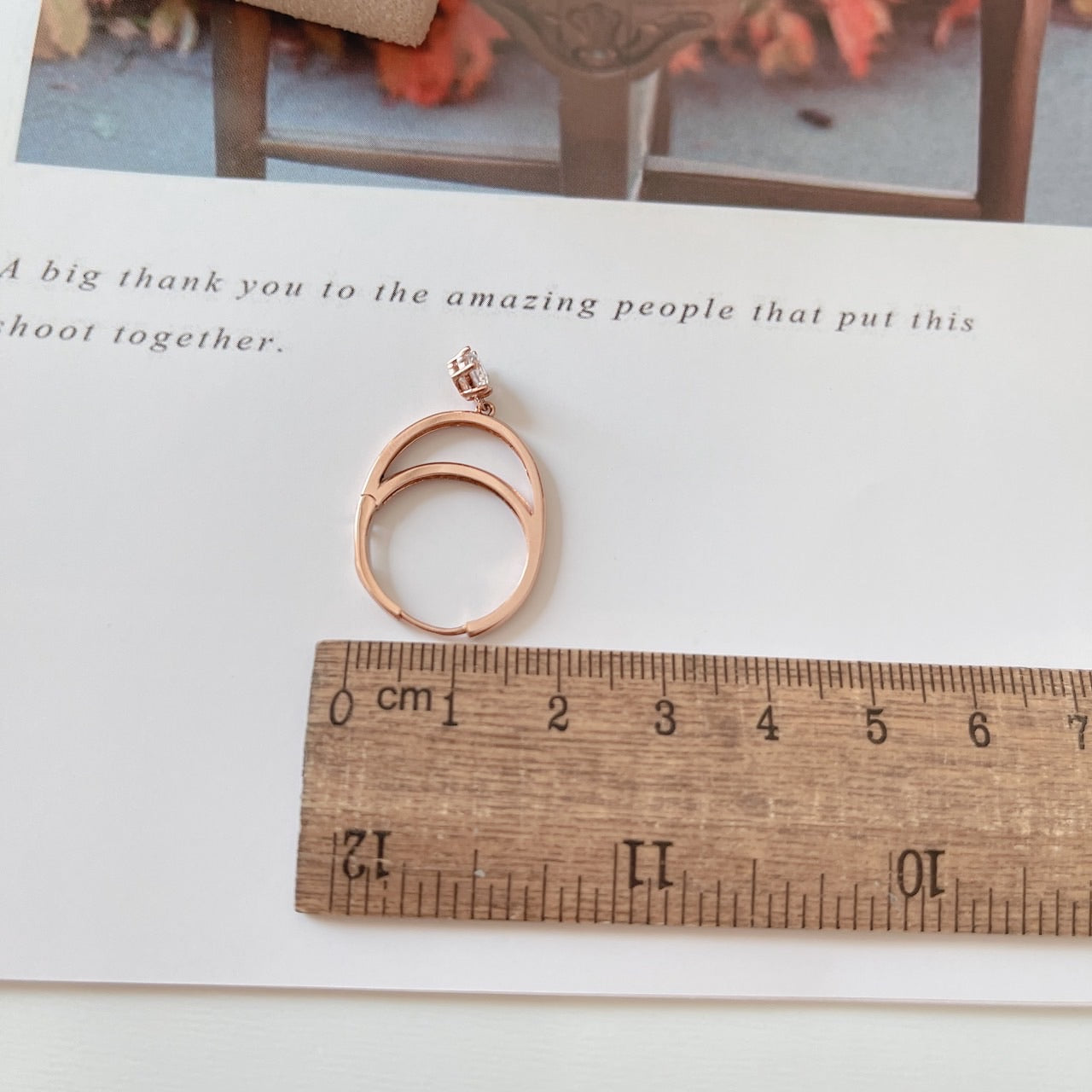 Double cubic dangle huggie earrings