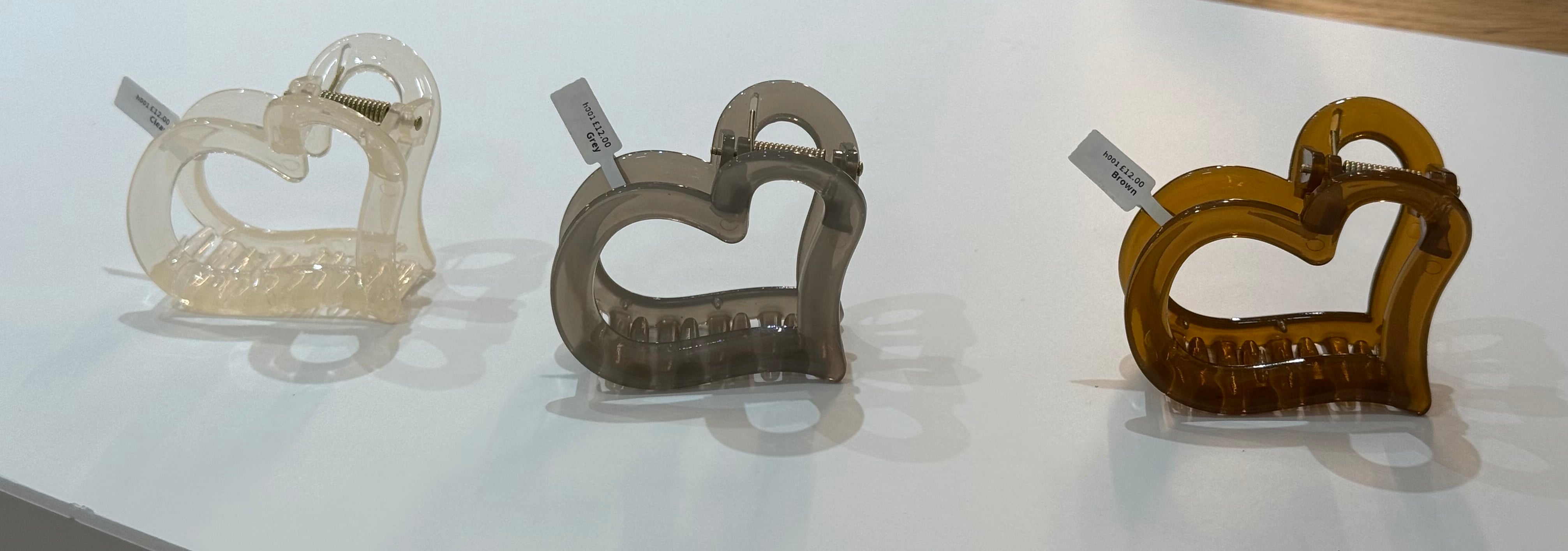 Heart hair clip h060