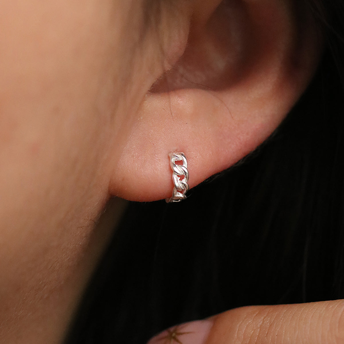 8mm Rope Huggie Earrings