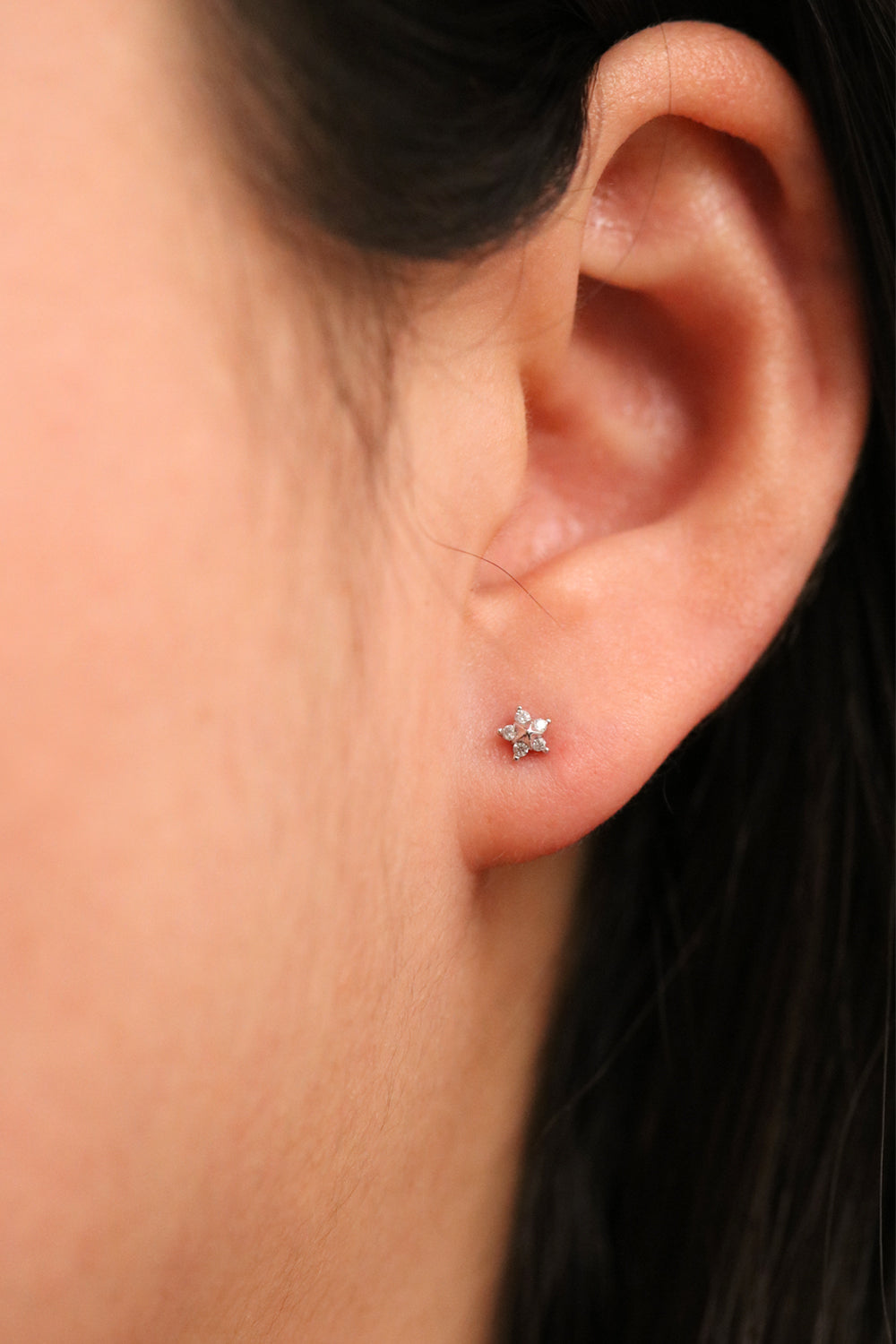 Tiny Star Sparkle Stud Earrings