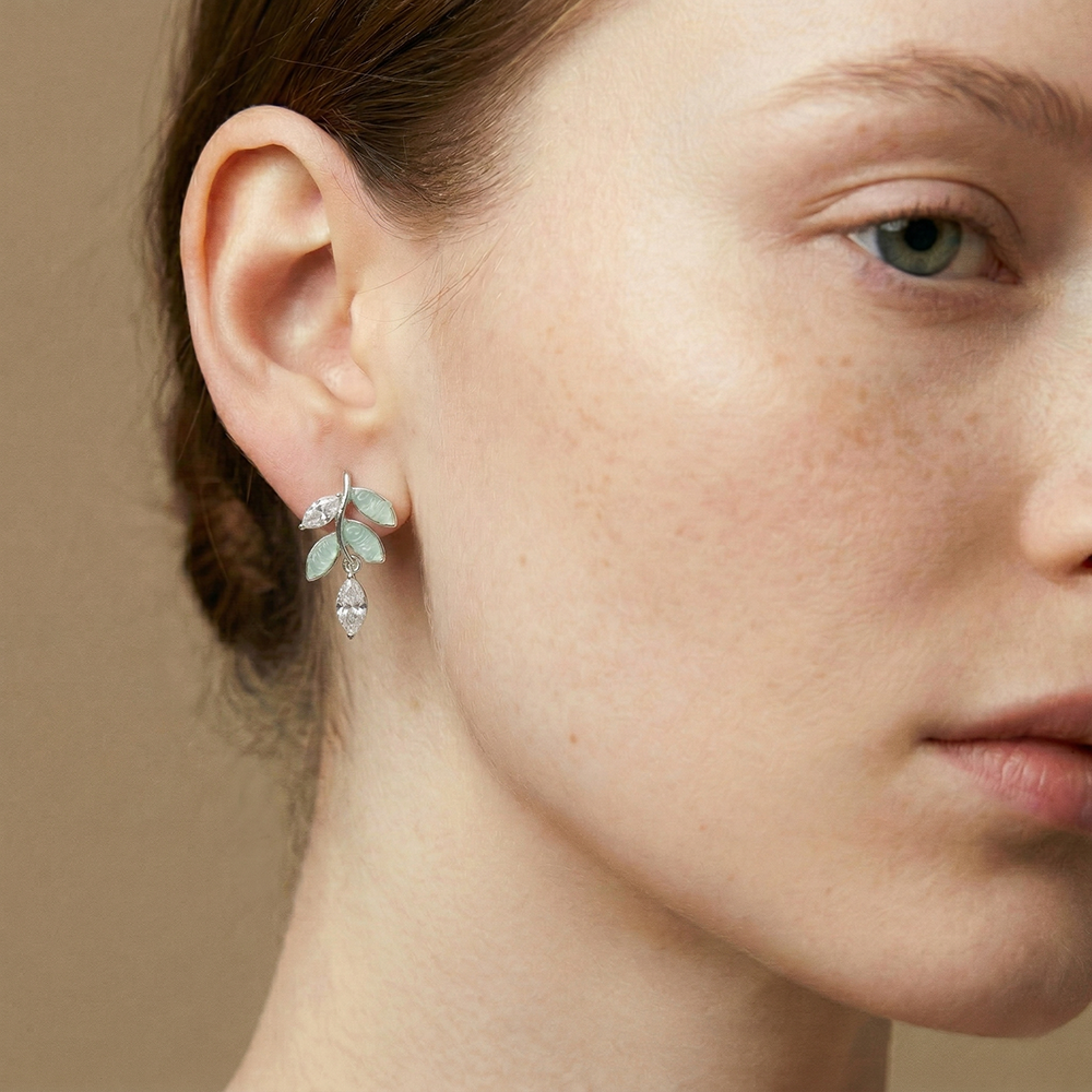 Verdant Marquise Cascade Earrings