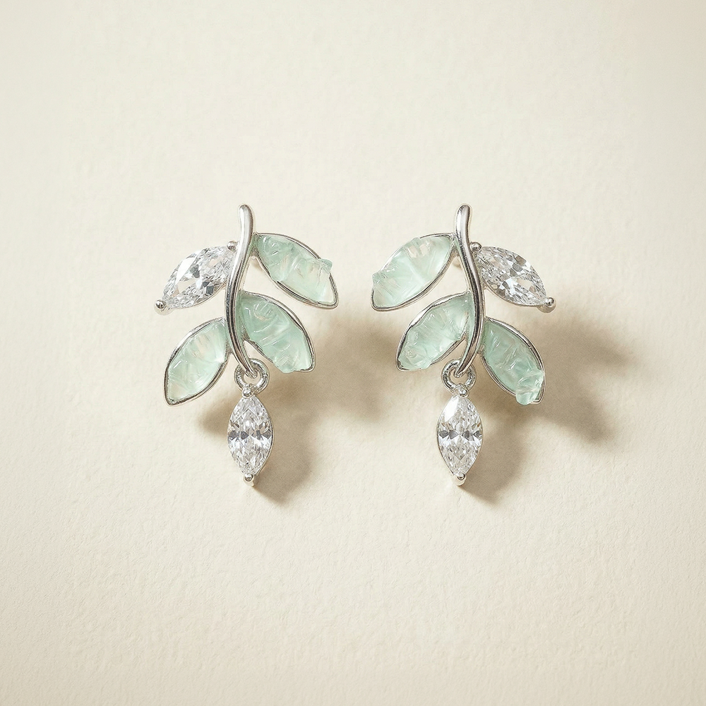 Verdant Marquise Cascade Earrings