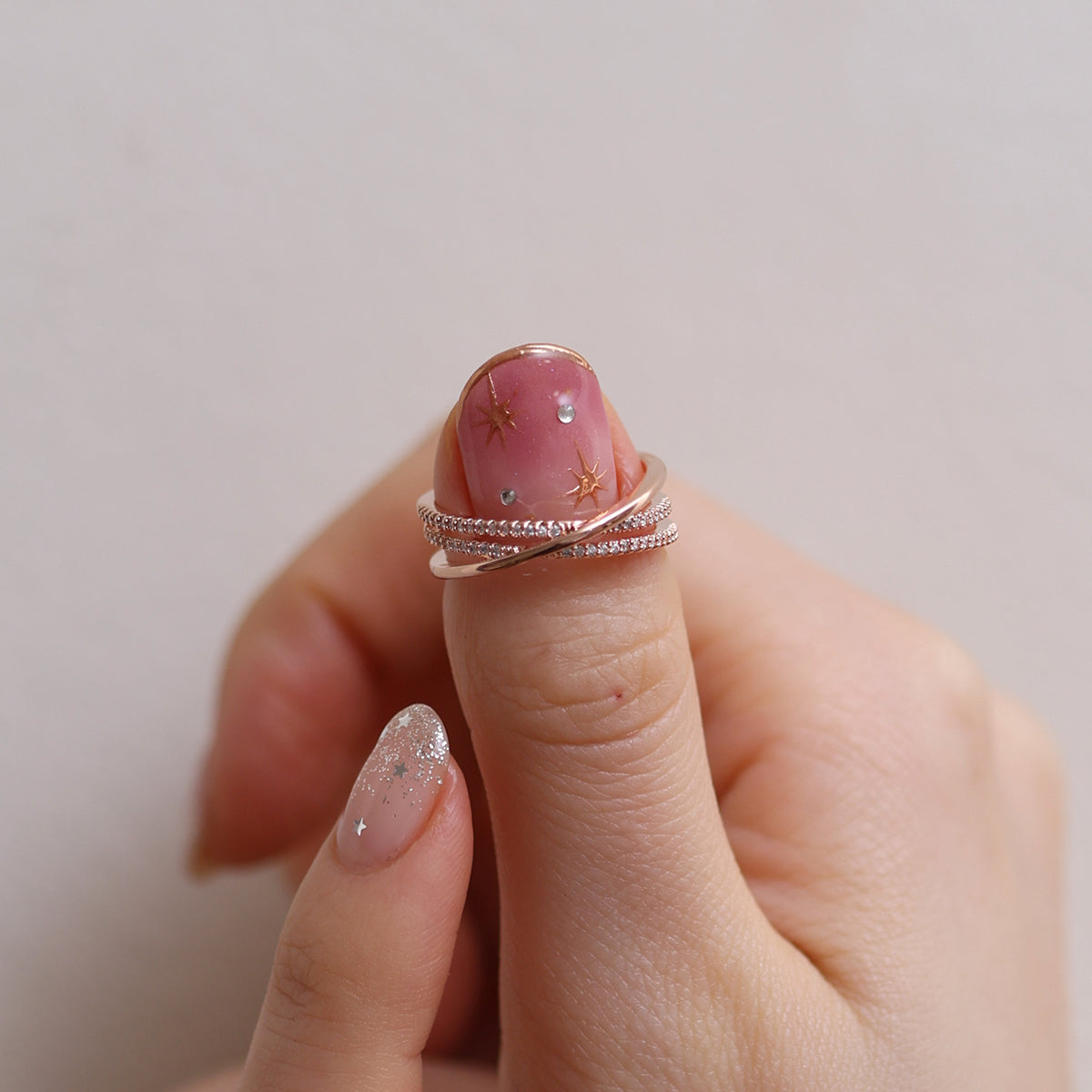 Triple layered ring