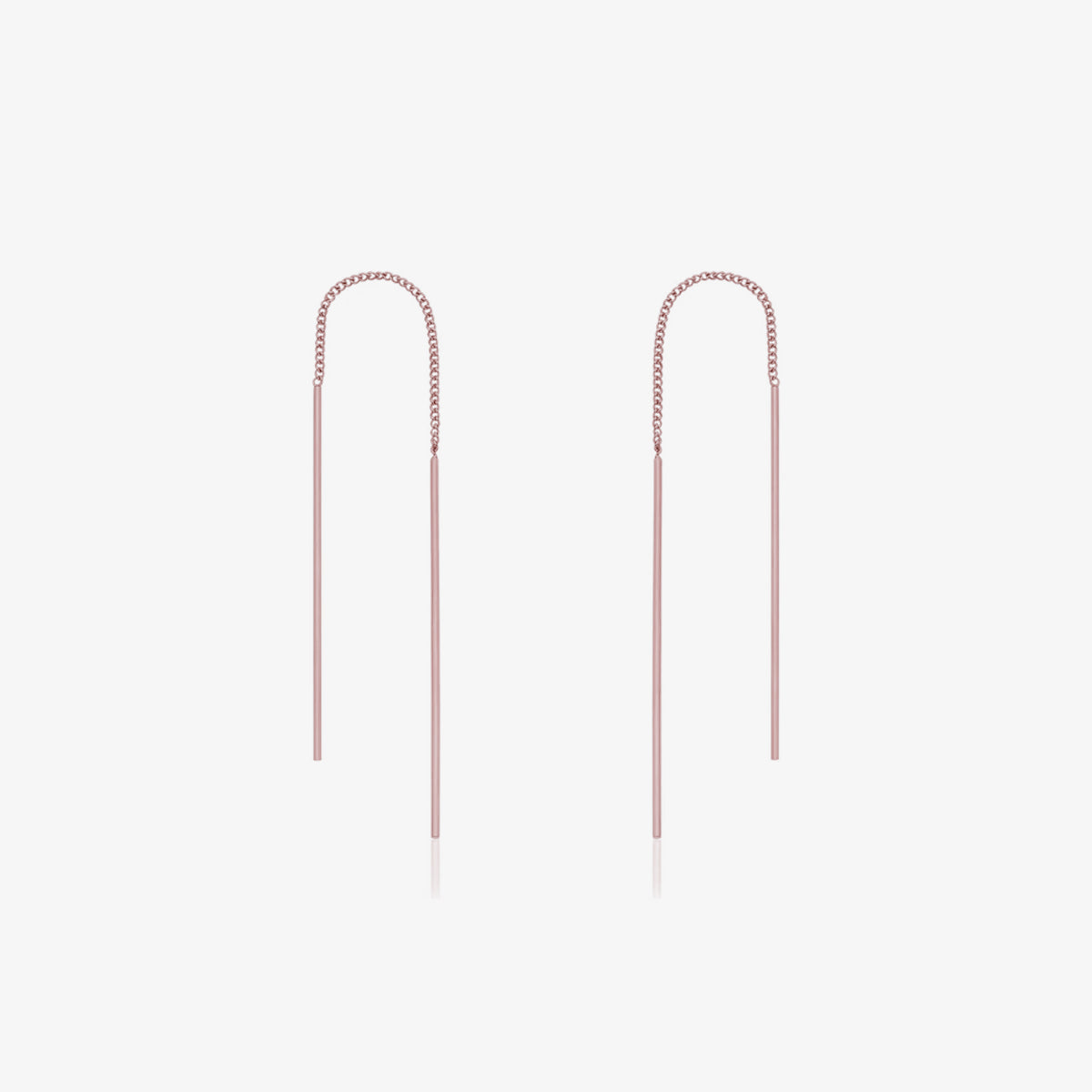 Drop stick long threader earrings