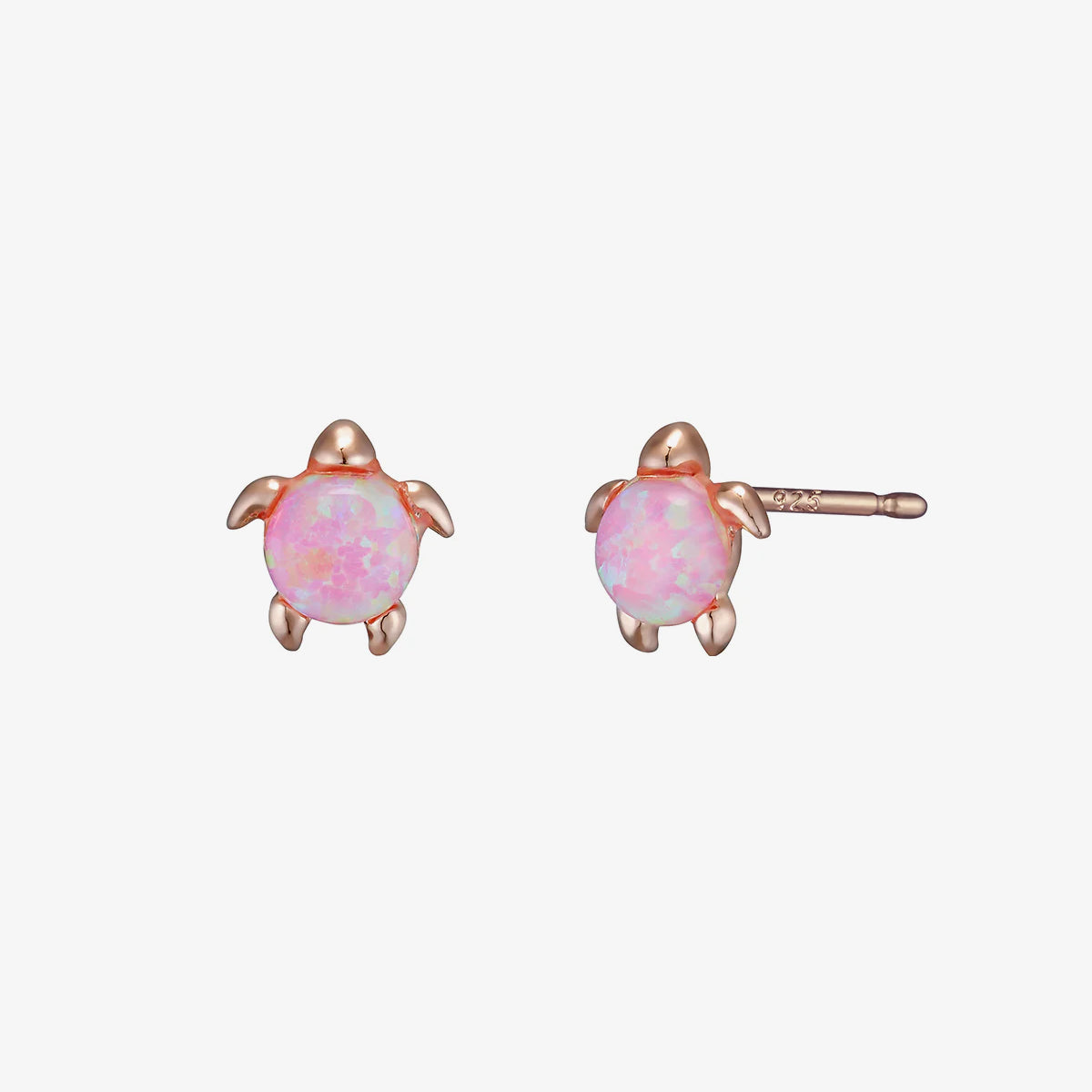 Opal turtle earrings