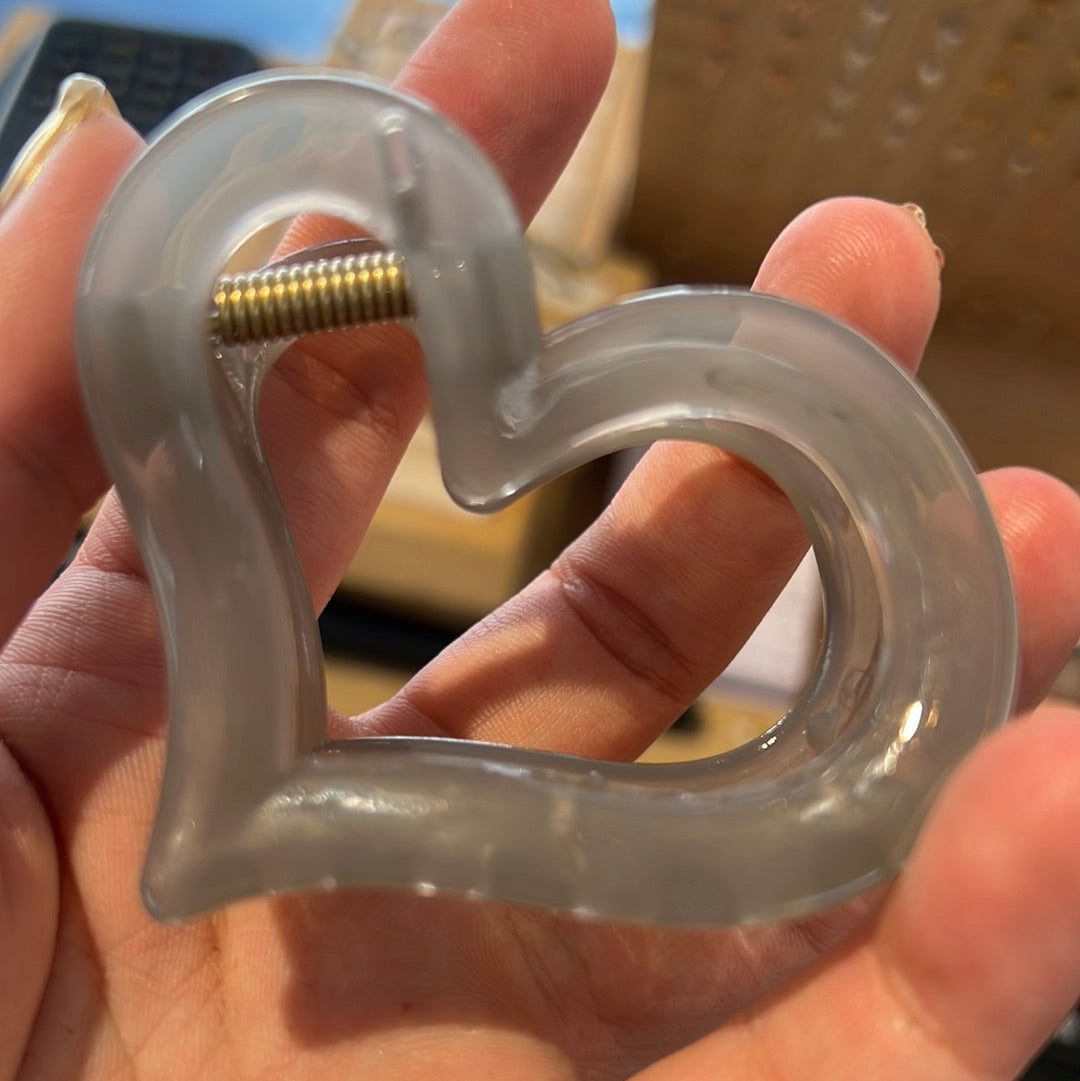 Heart hair clip h060