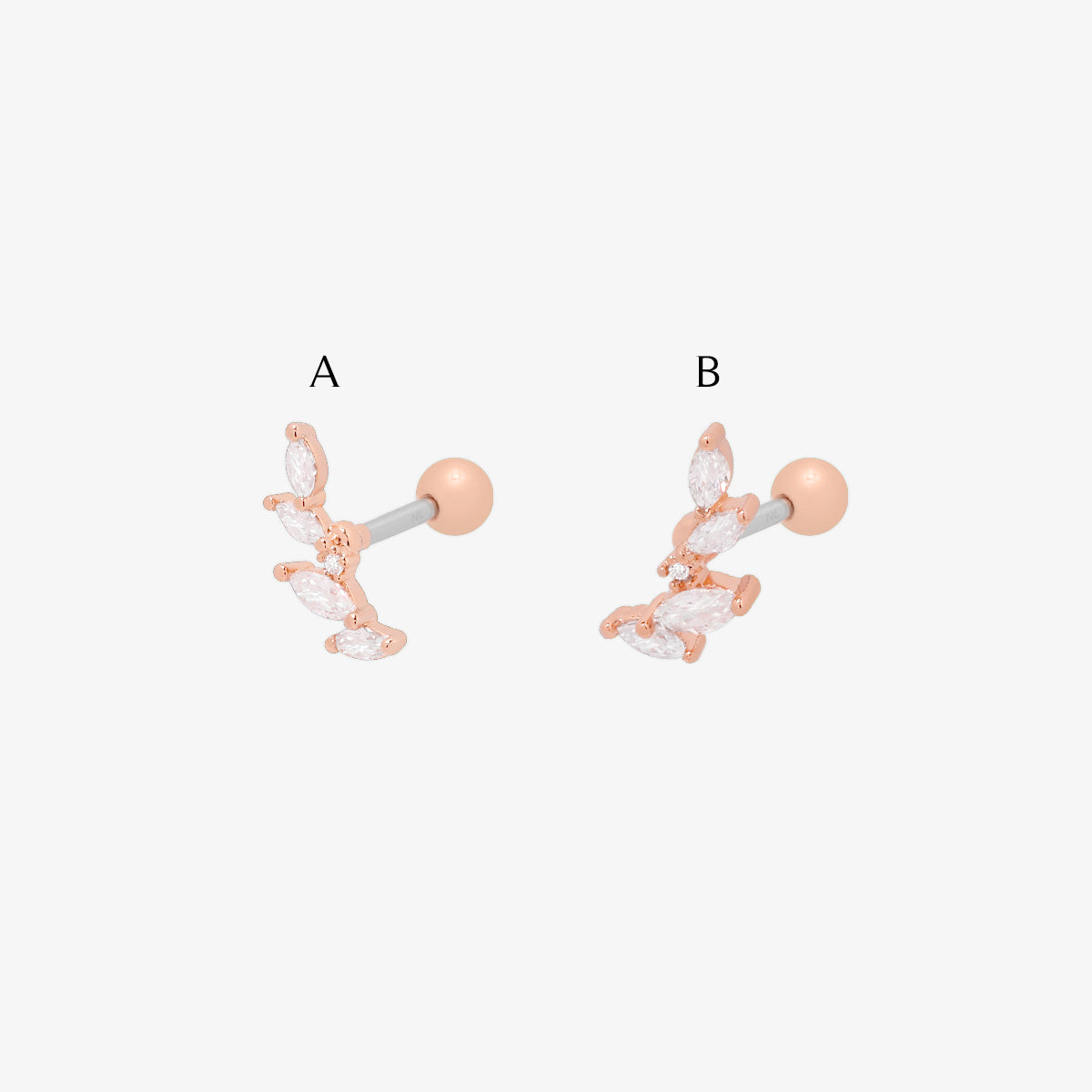 Stacked crystal piercing