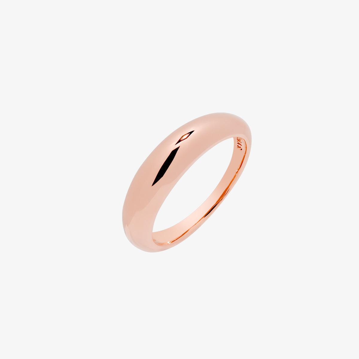 Oval Shaped Volumed Band Ring