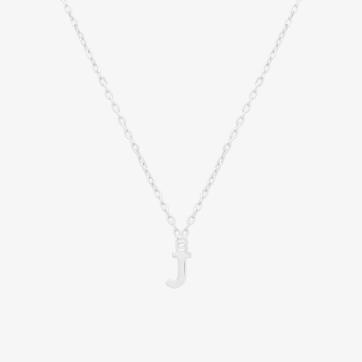 Classic initial pendant necklace featuring a polished letter charm on a delicate chain, showcasing a timeless and elegant design.